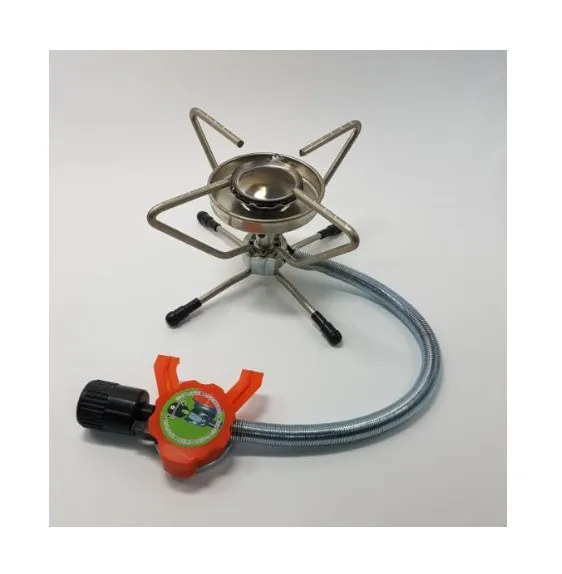 
FOLDABLE CAMPING GAS STOVE WITH STAINLESS STEEL HOSE 