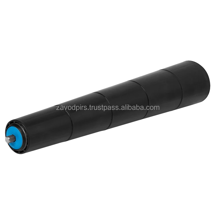 High-quality tapered conveyor rollers for smoothly turning loads along a given trajectory, roller conveyor