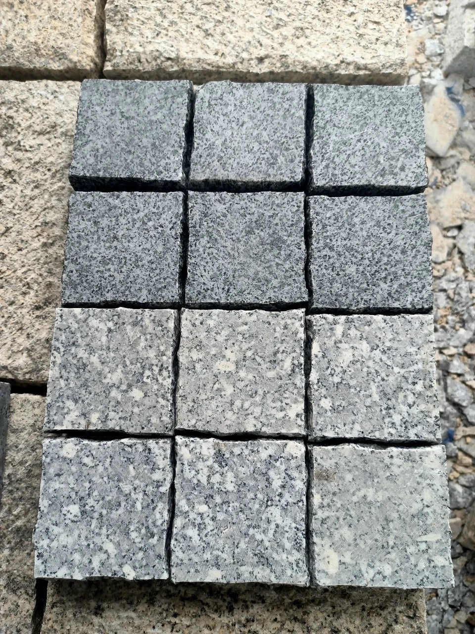Many Colors Granite Cube Pavers Stone Flooring Pavement