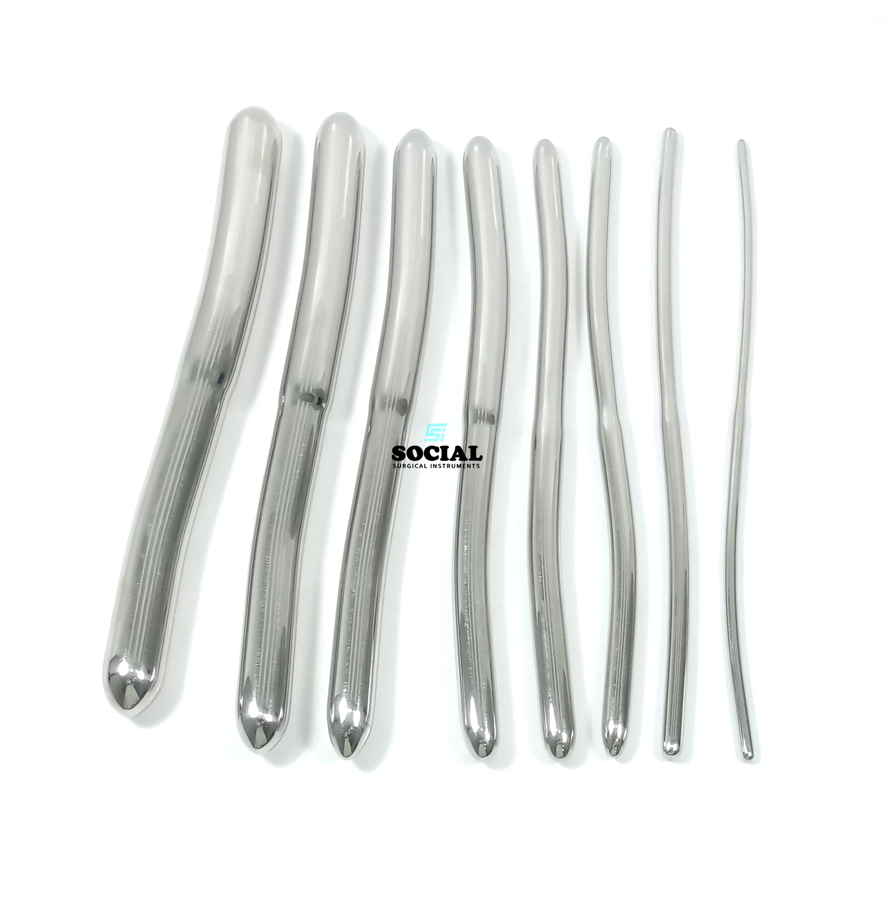 
Premium Hegar Dilator Set Uterine Urethral Diagnostic Surgical Sounds 8Pcs 