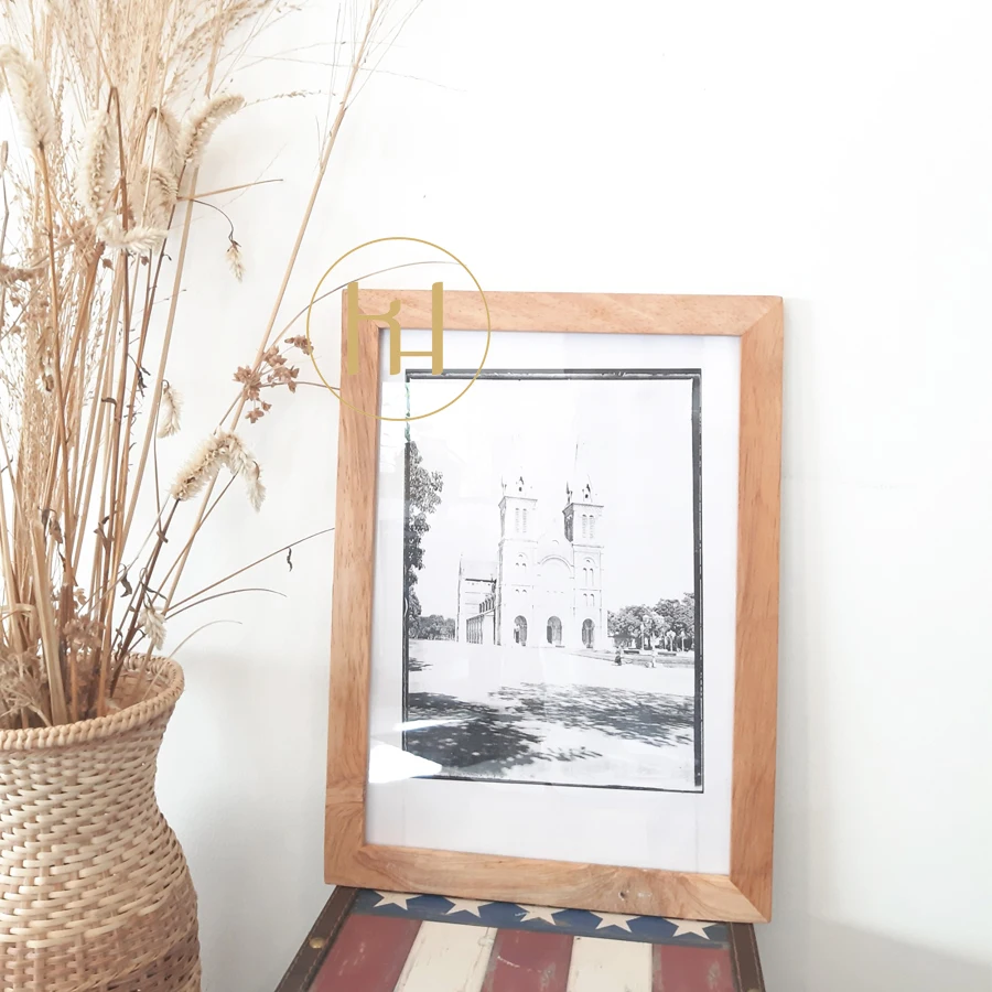 Wholesale 8x11 6x8 5x7 6 Photo Wood Frame Factory Price Colored Customized Sizes 12x16 A1 Square Pattern Iron Metal Paper