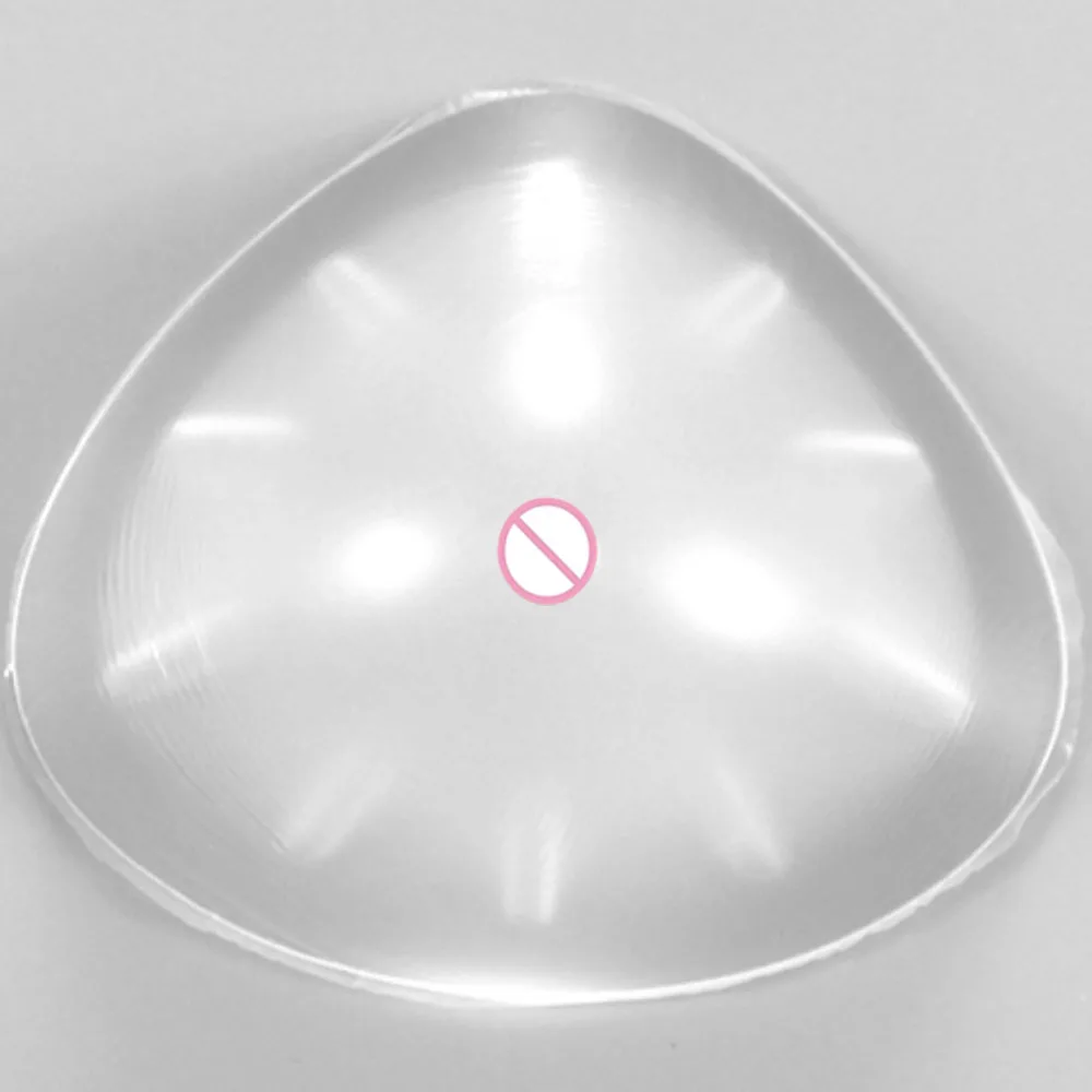 400 g/piece All size Artificial realistic Triangle Transparent Mastectomy breast prosthesis SL-03 Silicone Bra Inserts