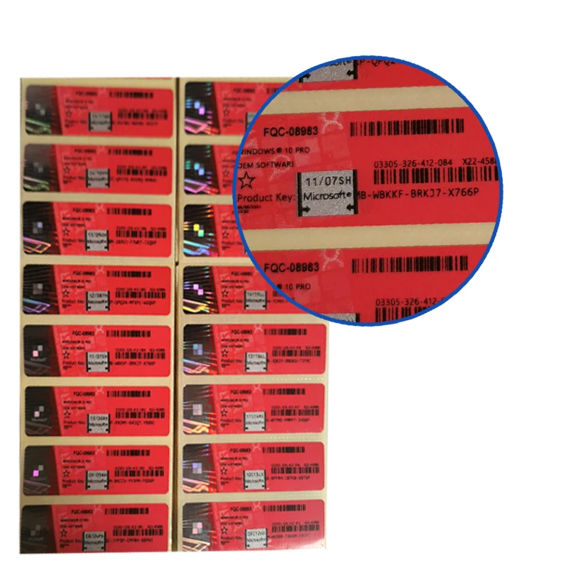 Win 10 pro/ home красная наклейка или цифровая продажа со скидкой MS software win 10 Pro key OEM подлинный ключ
