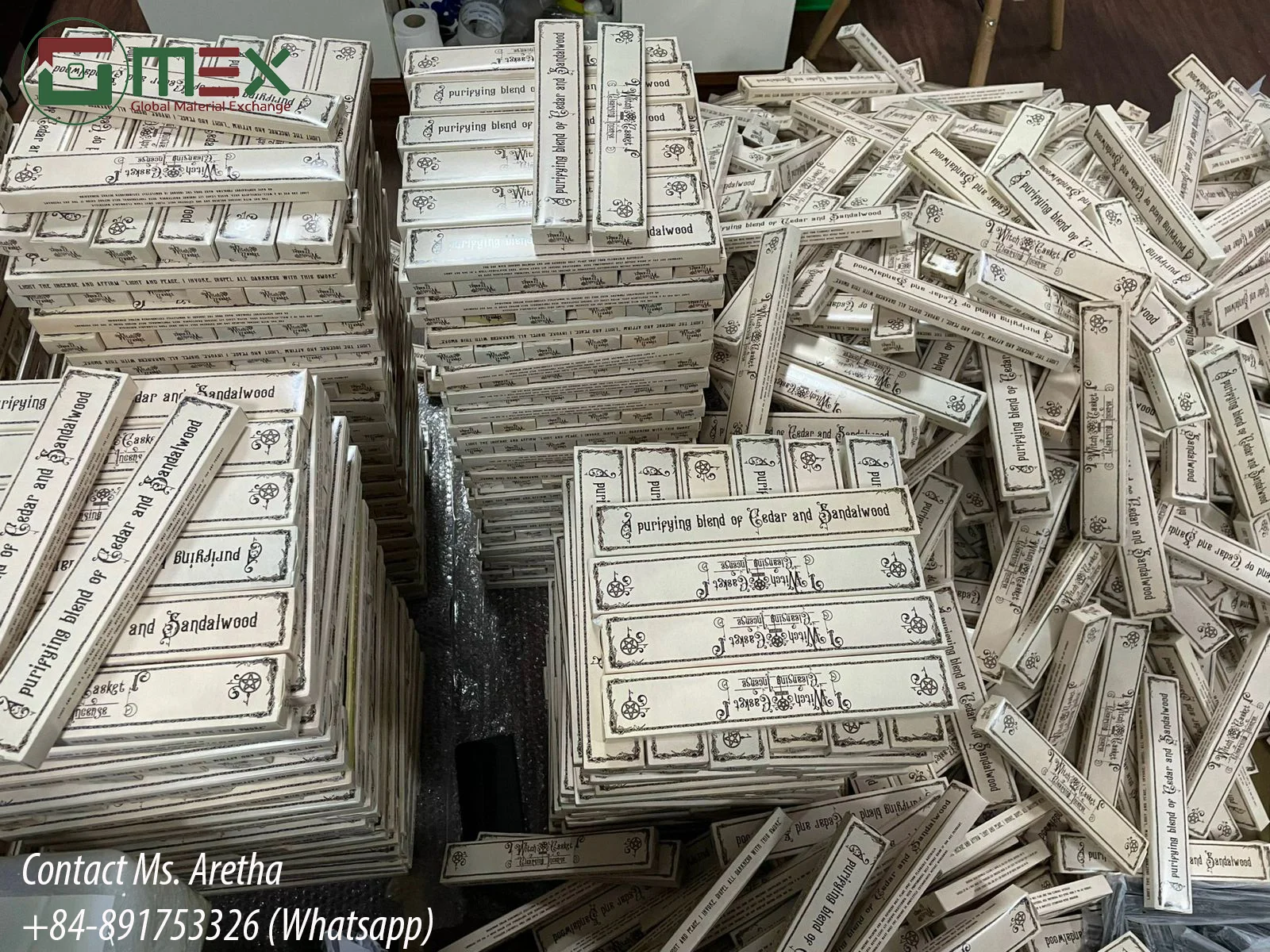 Scented Incense Sticks 12 sticks per pack, customized with customers logo and design incense bamboo sticks