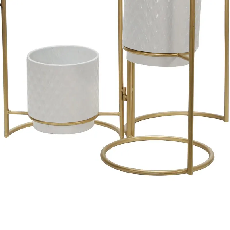 Flower Pot Stand Outdoor Indoor Garden Metal Plant Pot Holder For Home Office and Hotel Garden Decoration Purpose Flower Stand