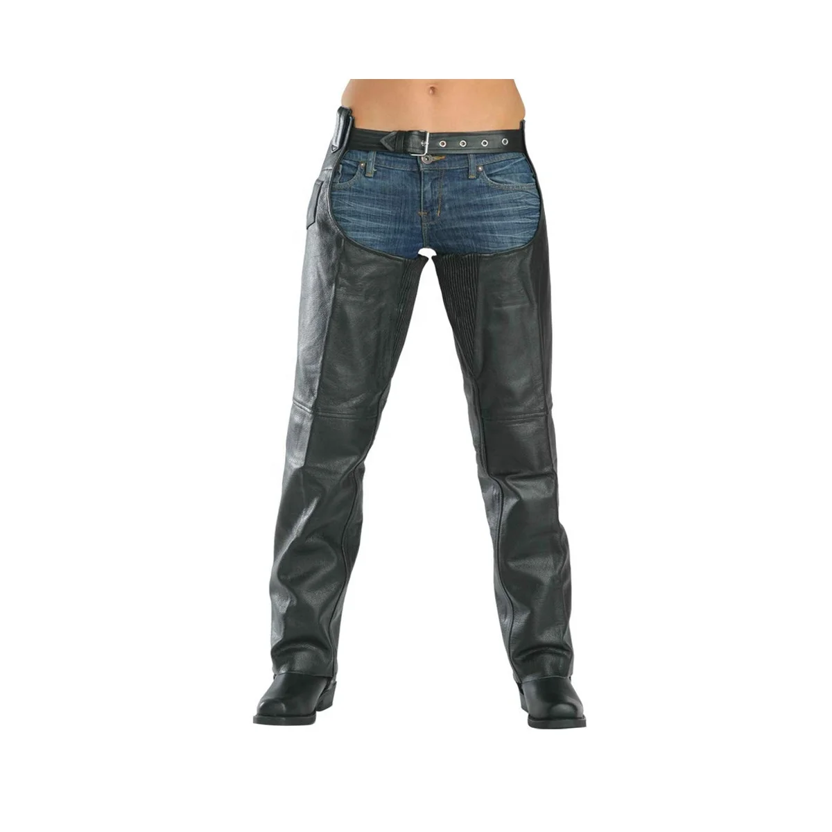 Professional Cheap Price Best Design Horse Riding Motor Cycle Sexy-Men Chaps Motorcycle Cowhide Leather Chaps