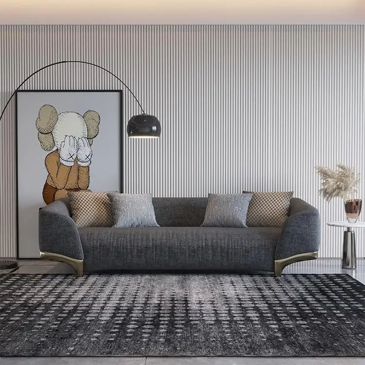 Most comfortable gray living room sofas furniture big comfly linen couch for living room