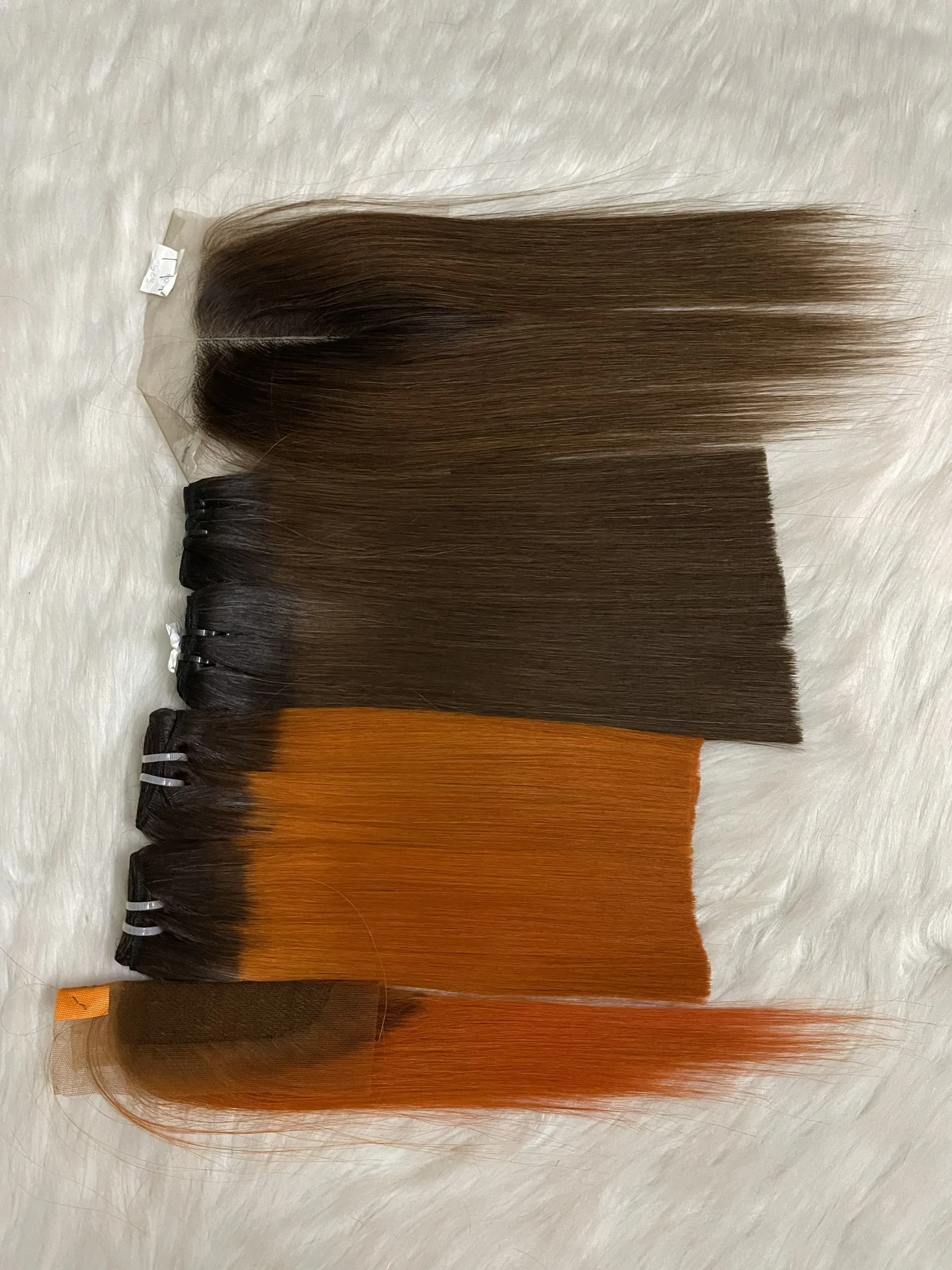 6 октября 2021 года прямые человеческие волосы с застежкой 100% натуральные двойные