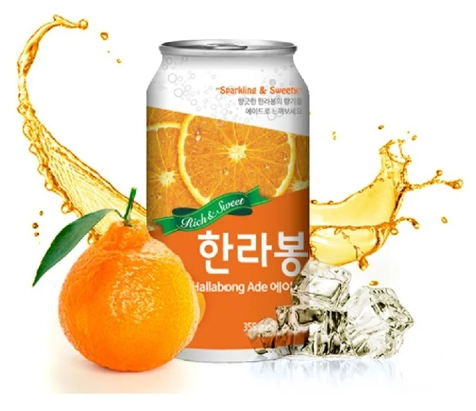 Korean sparkling juice supplier high quality jeju hallabong ade