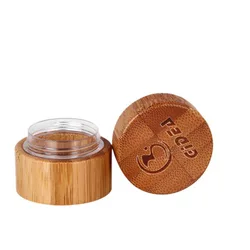 5g Bamboo Cosmetic Jar With Engraved Lid Bamboo Jars For Cream Good Price Cosmetic Jar Bamboo Lid