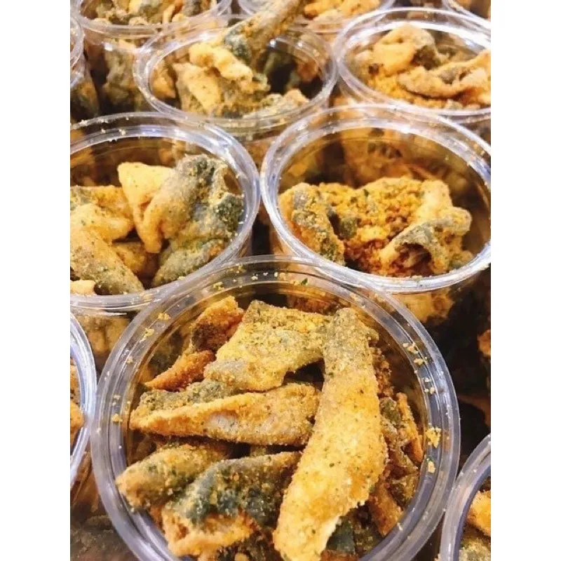 VIET NAM SALTY CRISPY FRIED SNACKS FISH DRIED SALMON SKIN - Axel + 84 38 776 0892