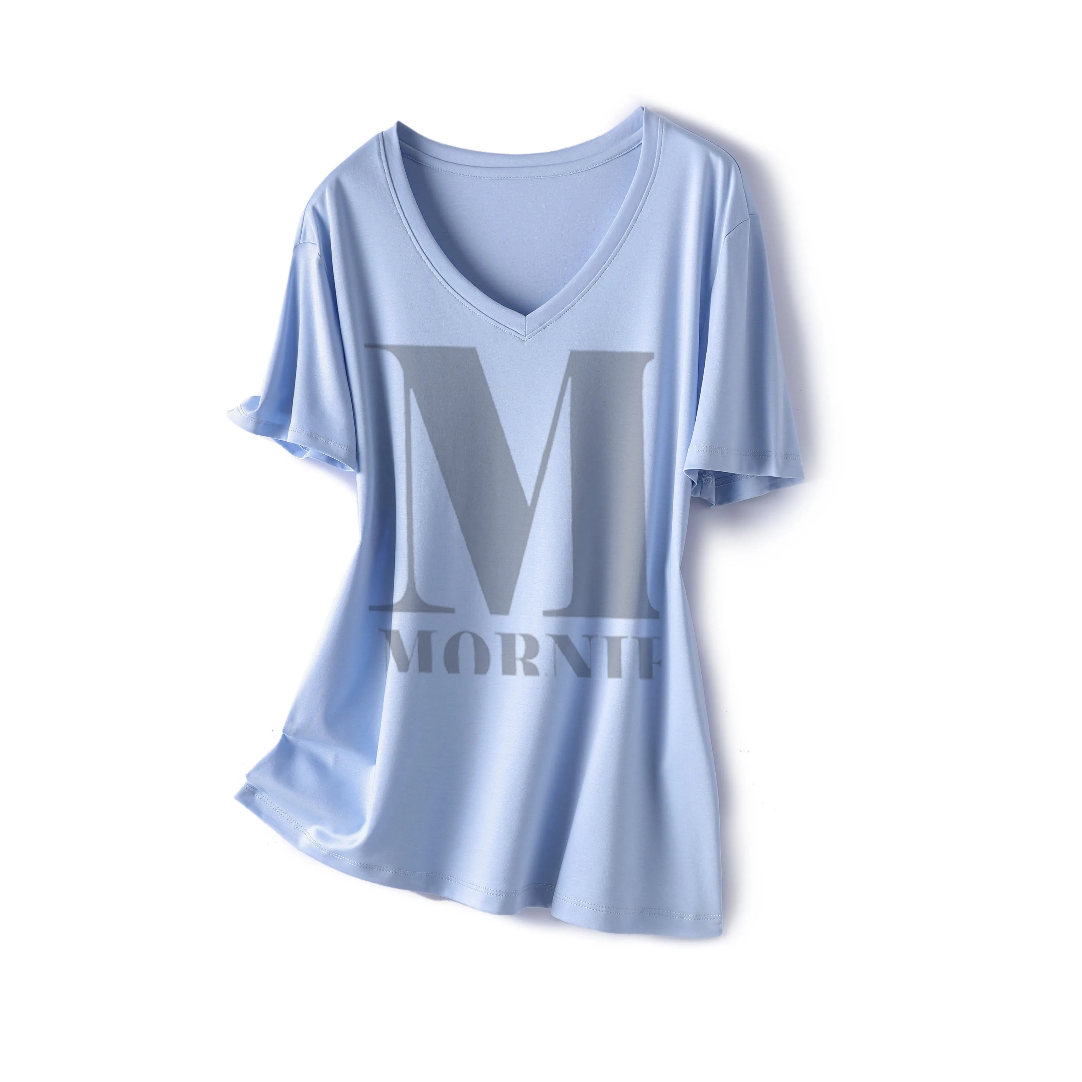 
2021 manufacturers direct sales high quality loose real silk T-shirt for women 1 buyer 