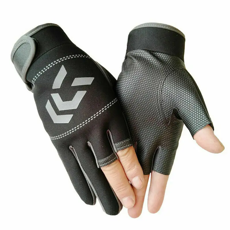 Custom Neoprene Fishing Gloves Hunting Gloves - Protective, 3-Cut Fingers, Anti-slip Waterproof