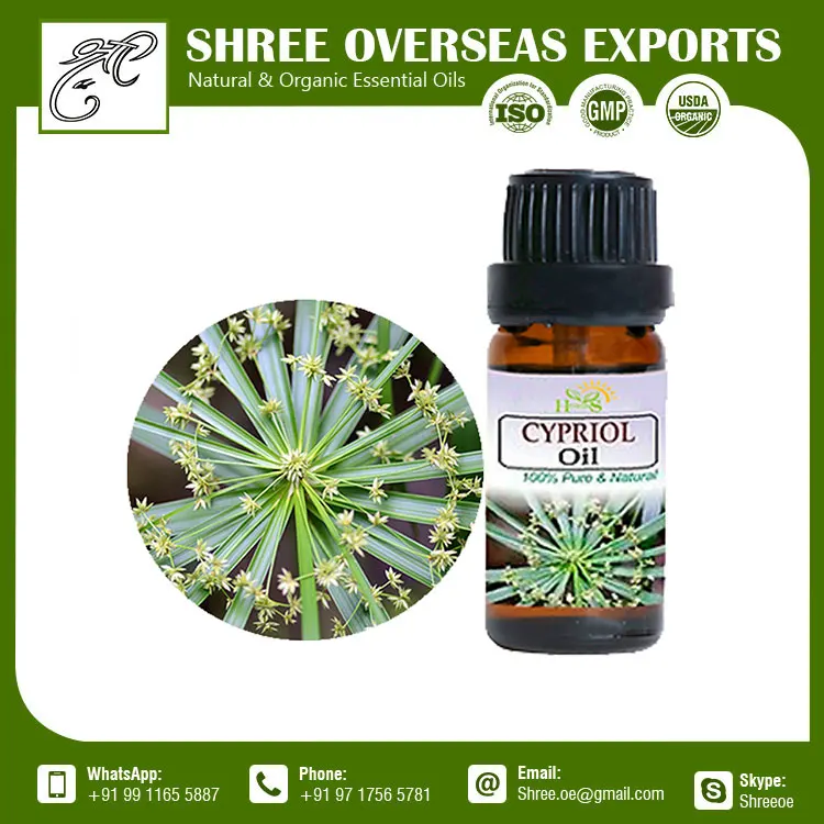 Pure Organic Cypriol Essential Oil with Private Label