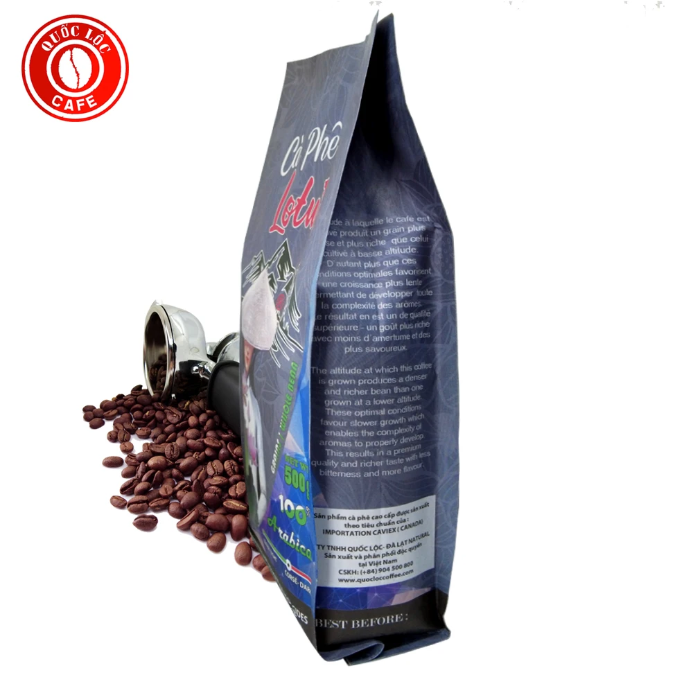 
Packing in Bag ISO Certification Life Hot Air Roast Type 100 % Arabica Lotus Arabica coffee from Vietnam 