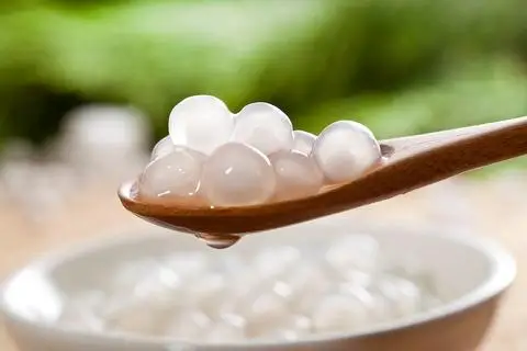 Lotus Tapioca Pearl White- Large High Quality 400G. Instant Brown Sugar Pearls Bubble Taiwan Bubble Boba Tea