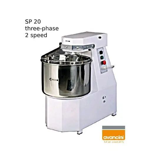 
Made in Italy 2 speed motor bakery pastry food machines spiral dough mixer 