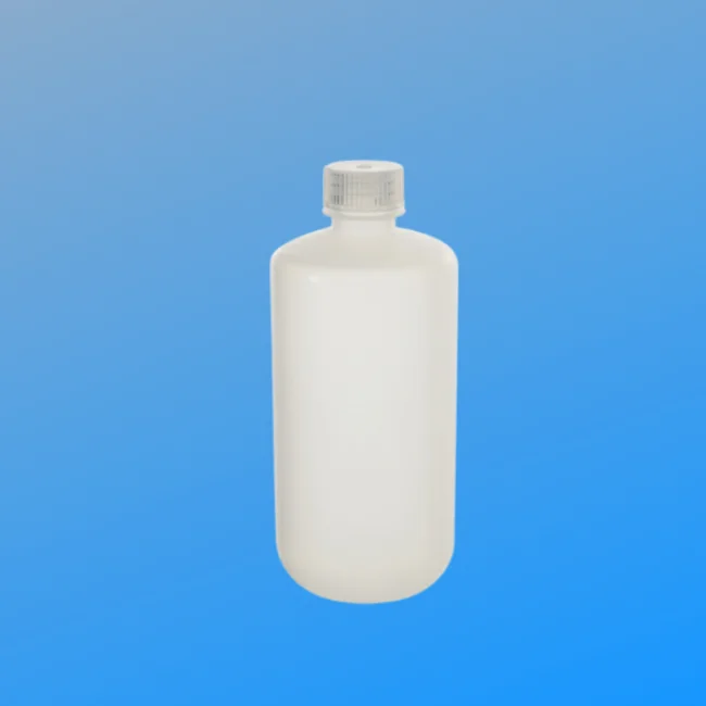 Laboratory Use HDPE Material Customized Narrow Mouth Reagent Bottle / Laboratory Bottle