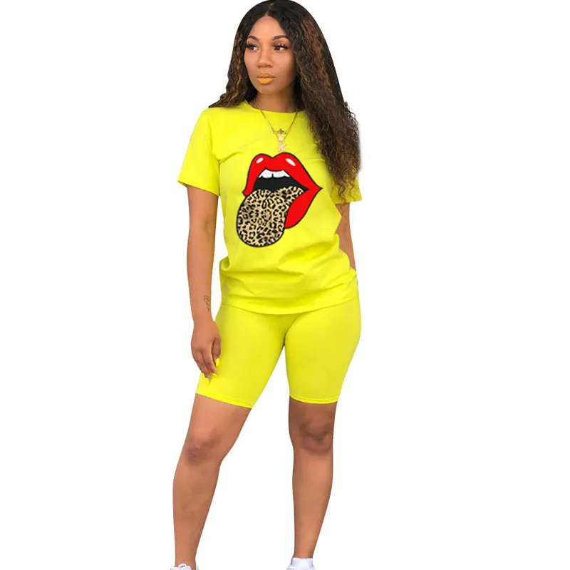 Latest Custom DTG Silk Screen Printing Two Piece Dress New Design Women Casual Wear Suit High Quality Summer Sets