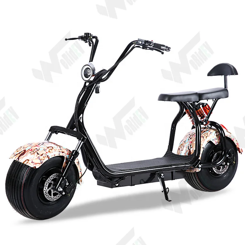 Electric Scooter Motorcycle Citycoco with 2000w Engine for Adults