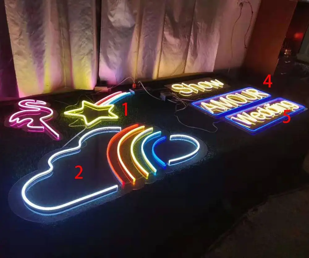 Illuminating LED Signage Multi-color Light-up Digital Business Signs Weatherproof and Flexible Silicone LED Light Tube LED Strip