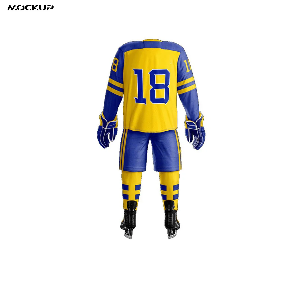 Custom sports wear for team Ice Hockey jersey for Male high quality Ice Hockey Uniform Set cheap wholesale jerseys Uniforms