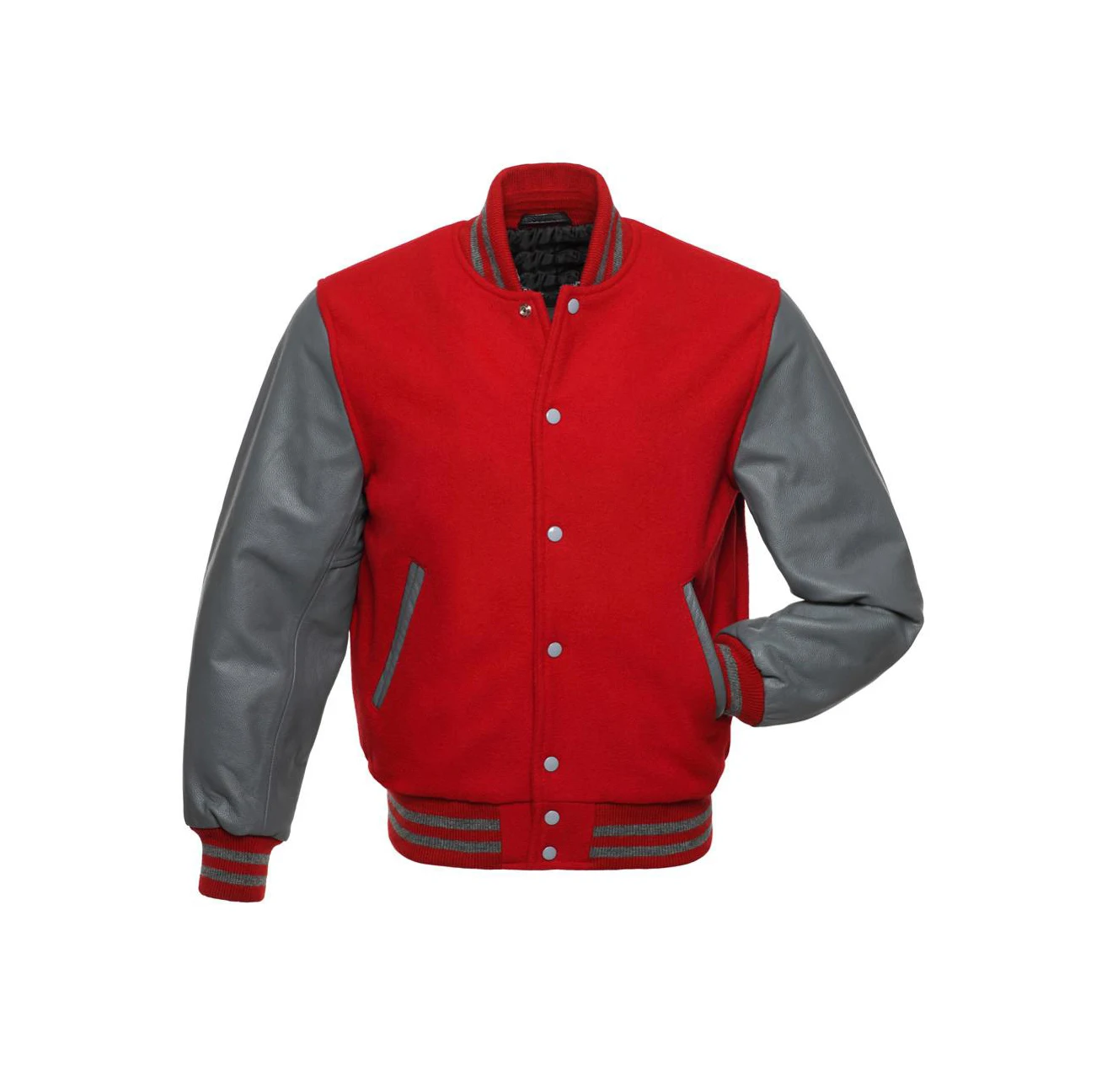Оптовая продажа лучшее качество Куртка Varsity бейсбольная красный и черный стиль джинсовая модная куртка с индивидуальным логотипом