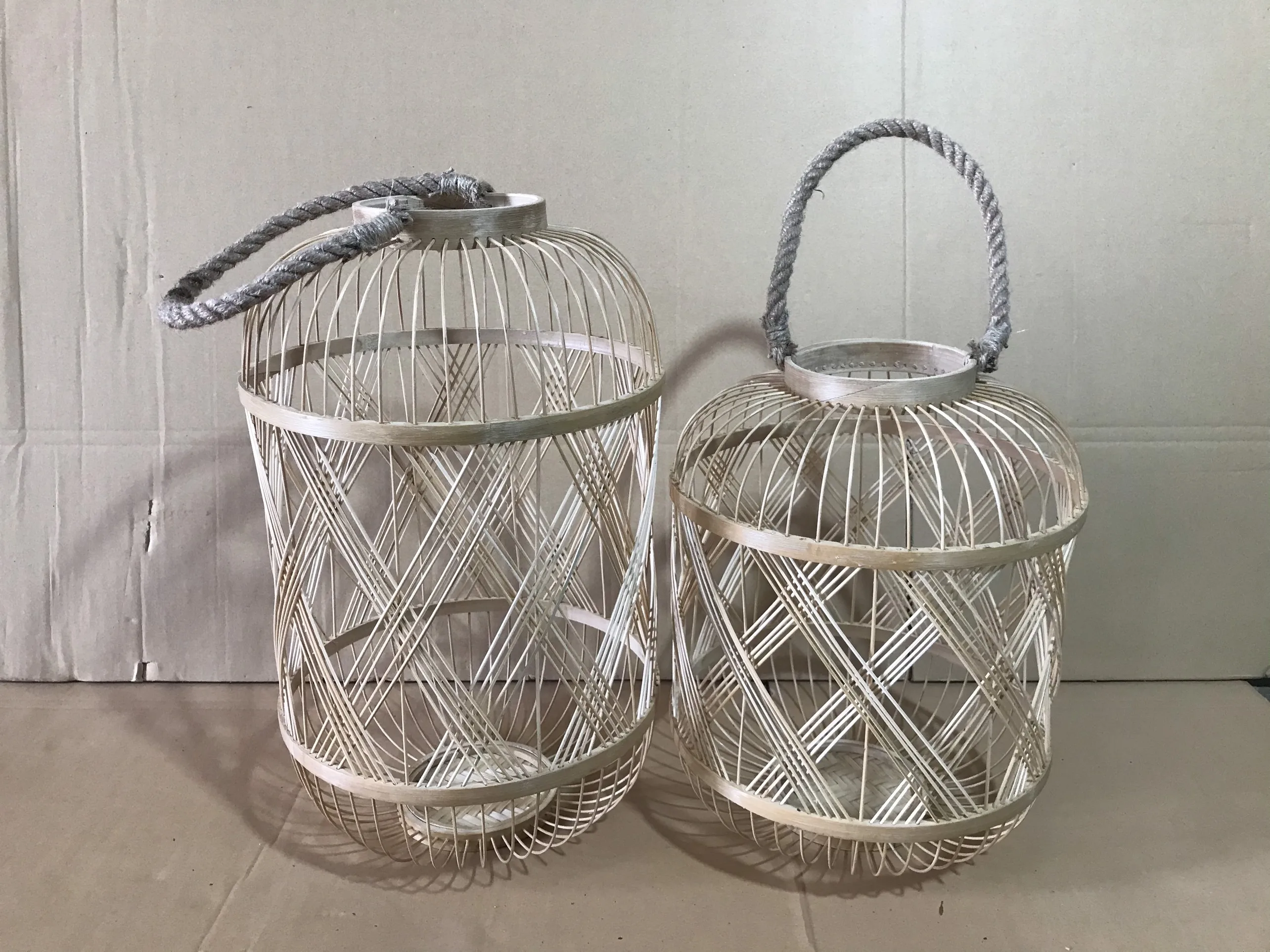  Новое поступление бамбуковый Плетеный подсвечник наружный фонарь ручной работы простой в использовании для украшения сада