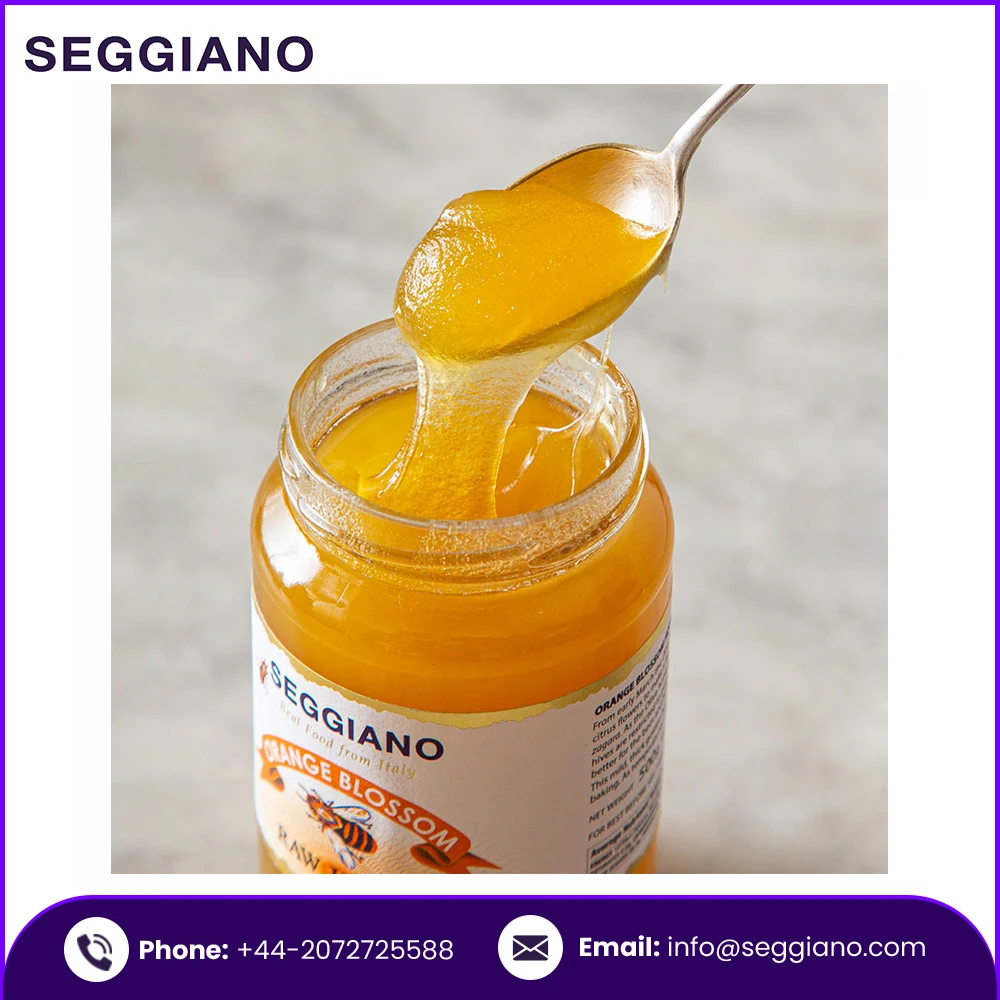 Wholesale 100% Pure Seggiano Sicilian Orange Blossom Raw Honey 500g