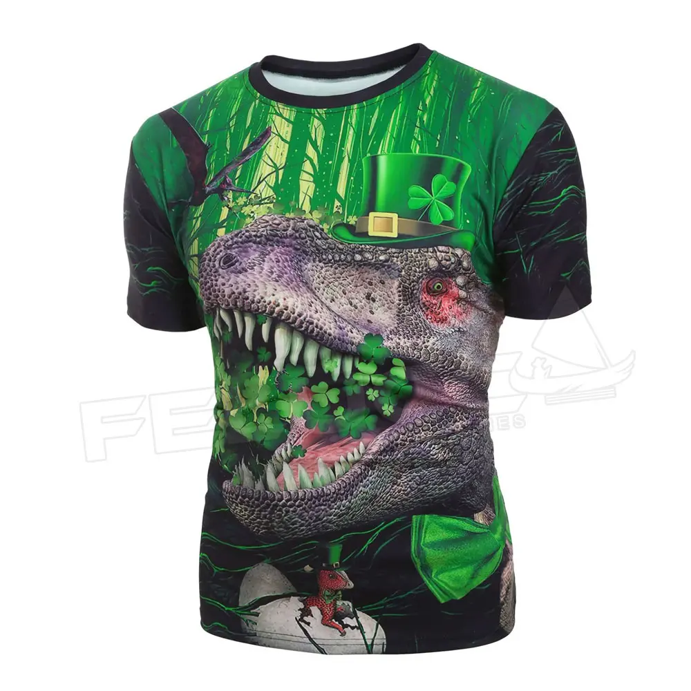 Удобные мужские летние футболки с принтом от производителя, Сублимированные Футболки