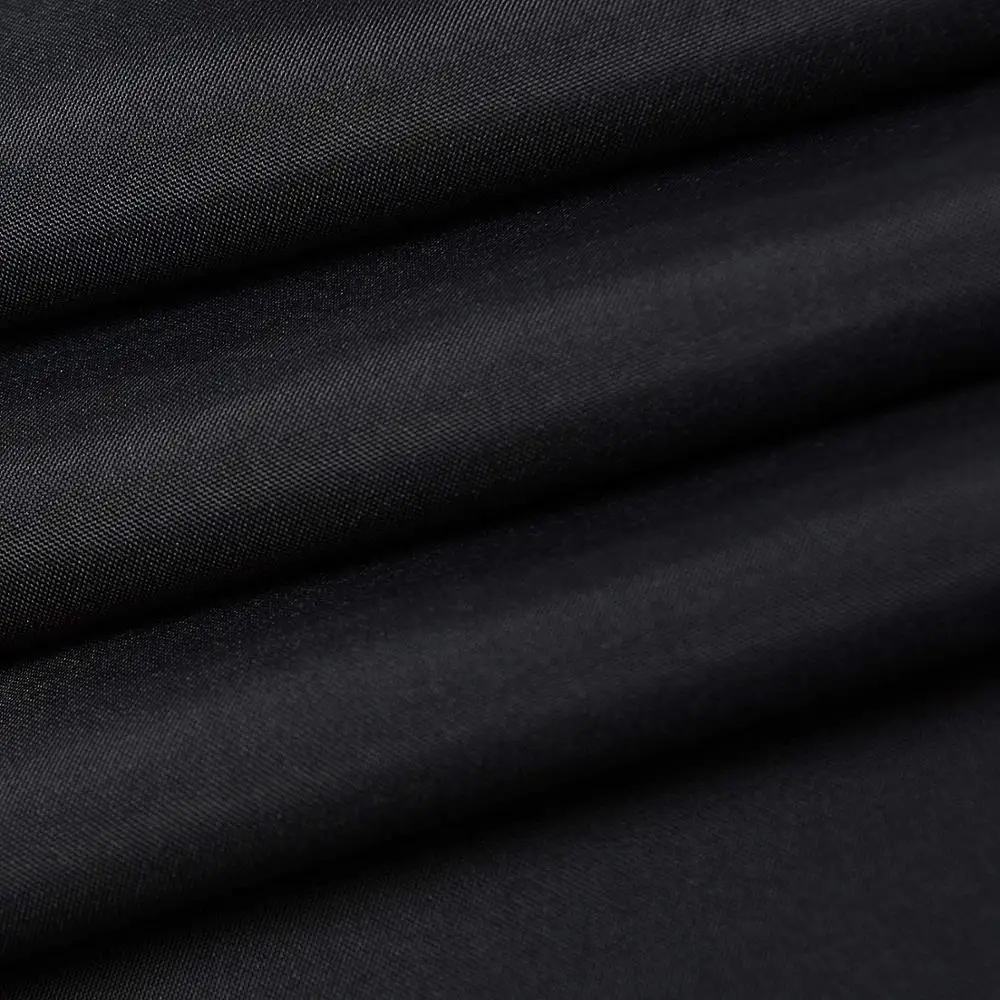 Black  fabric Shower Curtain Liners Water Resistant Bathroom Curtain Liners,72 by 72 Inches