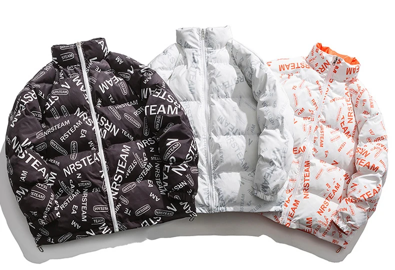 Low Price High Quality Sublimation Puffer Bomber Jacket Men/Women custom print shiny jacket