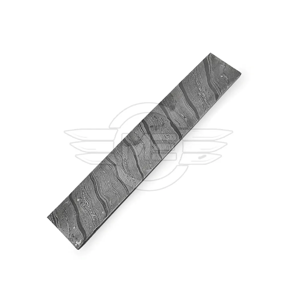 
DAMASCUS BILLET BAR WITH RAIN DROP PATTERN FOR MAKING KNIVES 