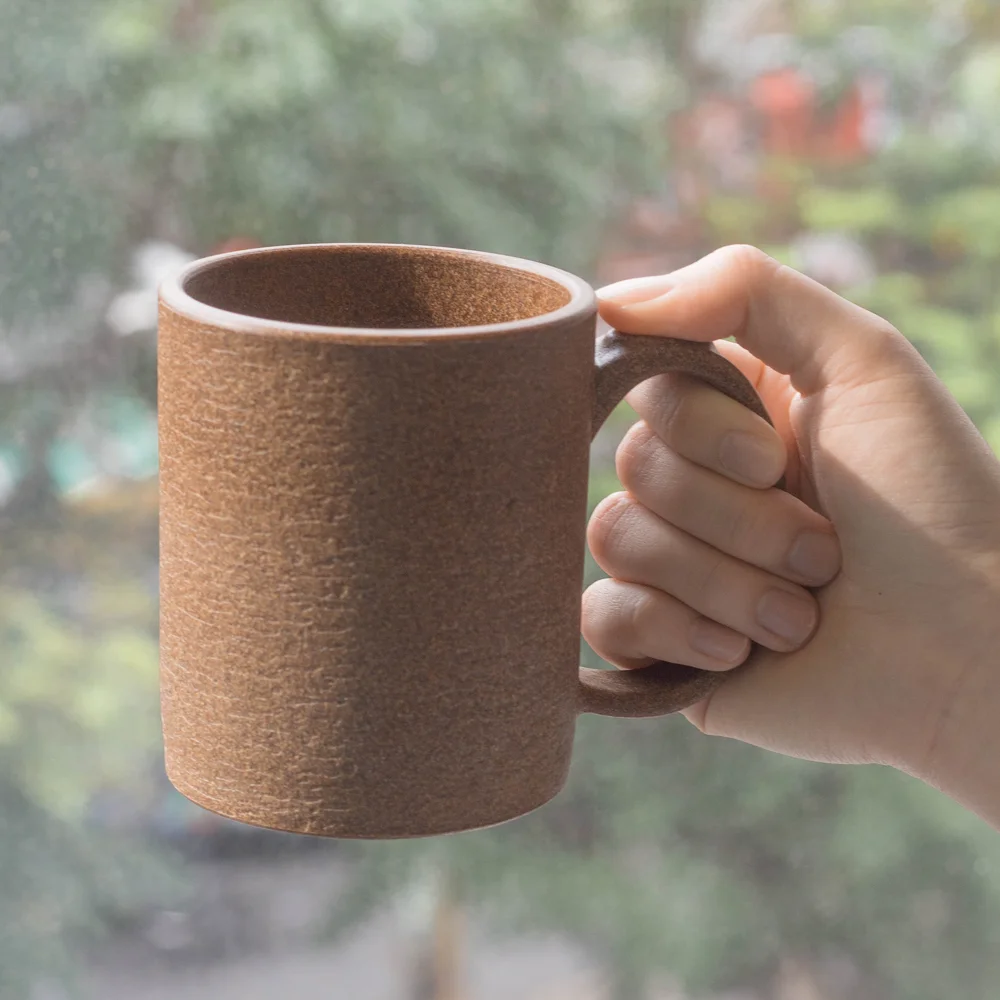  Пользовательская биоразлагаемая чайная кружка деревянная пластиковая с ручкой 2021