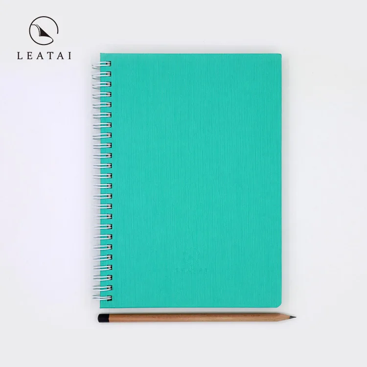 
Creative print journal spiral notebook with pen 