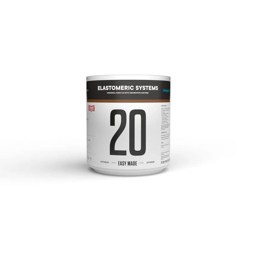 
Elastomeric Paint 20 Easy Made Universal highly elastic decorative coating 