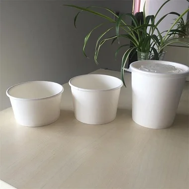 High Quality Eco-Friendly 780ml Kraft Paper Hot Soup Cups  With Food Grade PE Coated