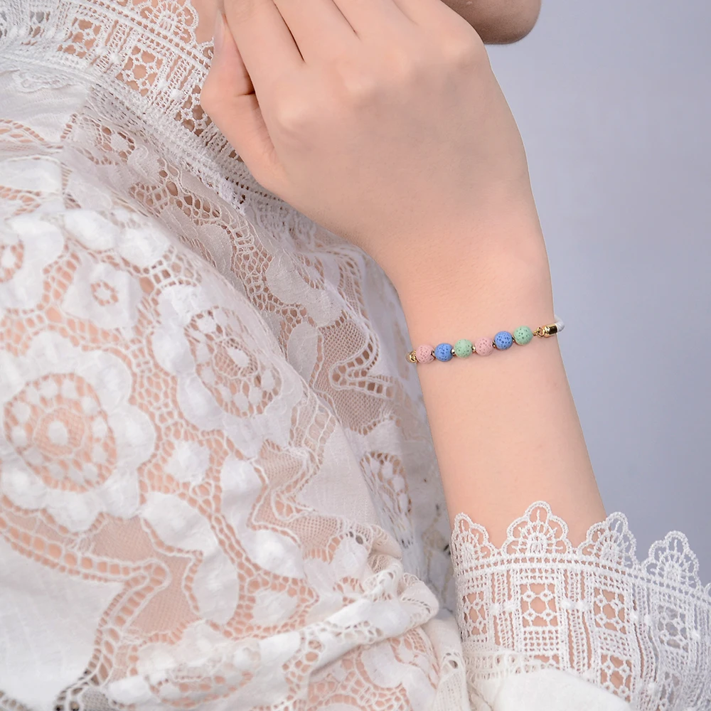 Hot Selling Lava Bracelet Bead Bracelet Adjustable Bracelet for Women