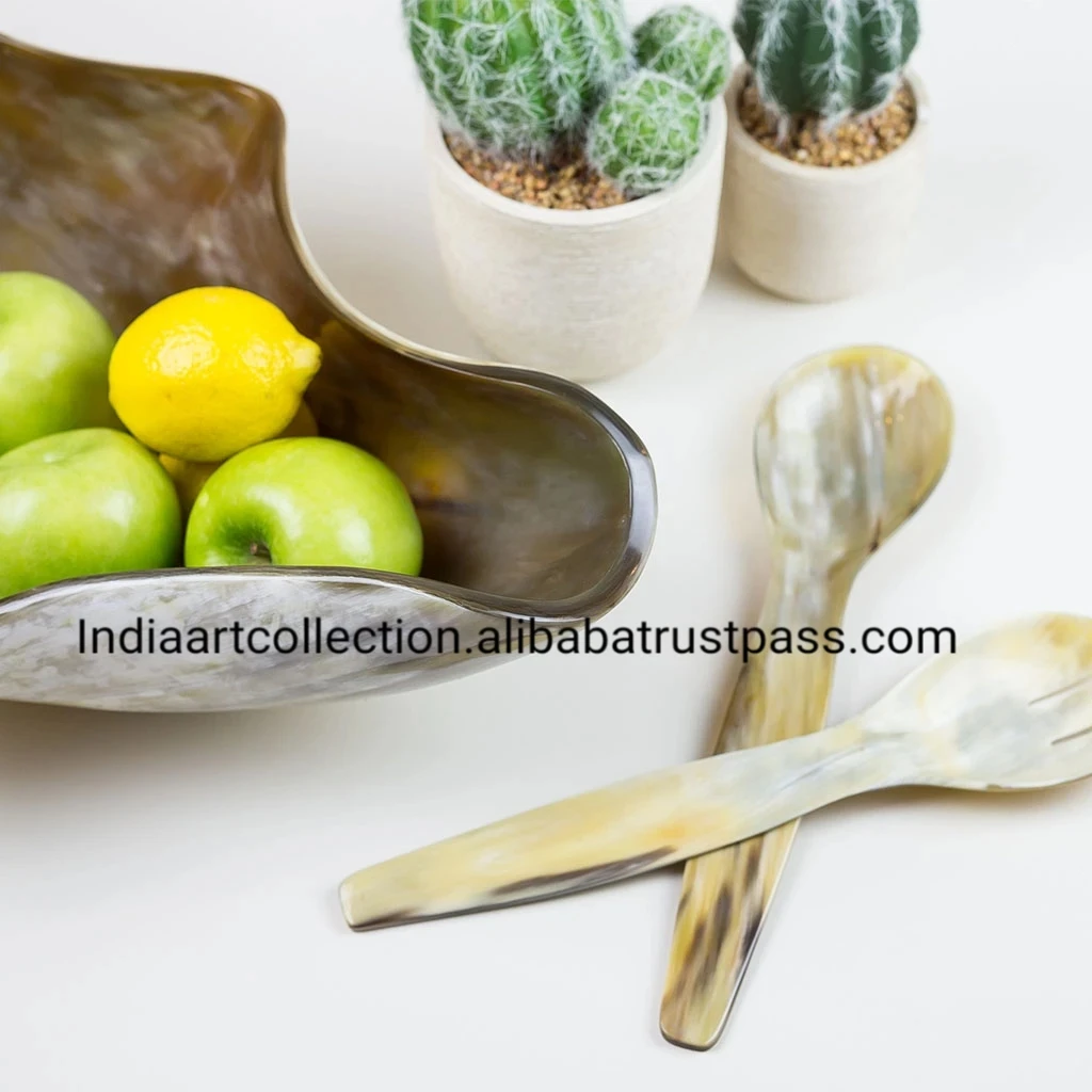 Высококачественный поднос из натурального рога для масла по низкой цене