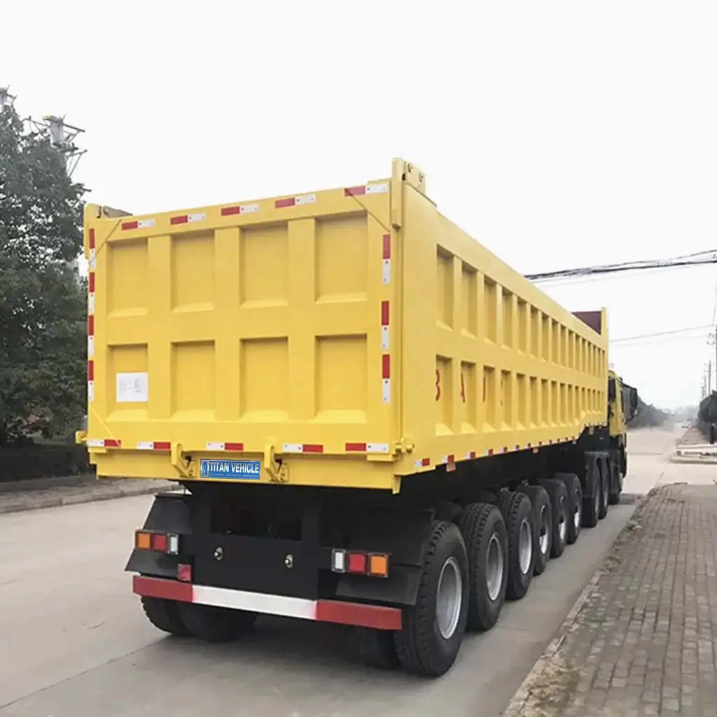 Трёхосный грузовой автомобиль с 45 тонный самосвал грузовик прицепом в продаже Мадагаскар