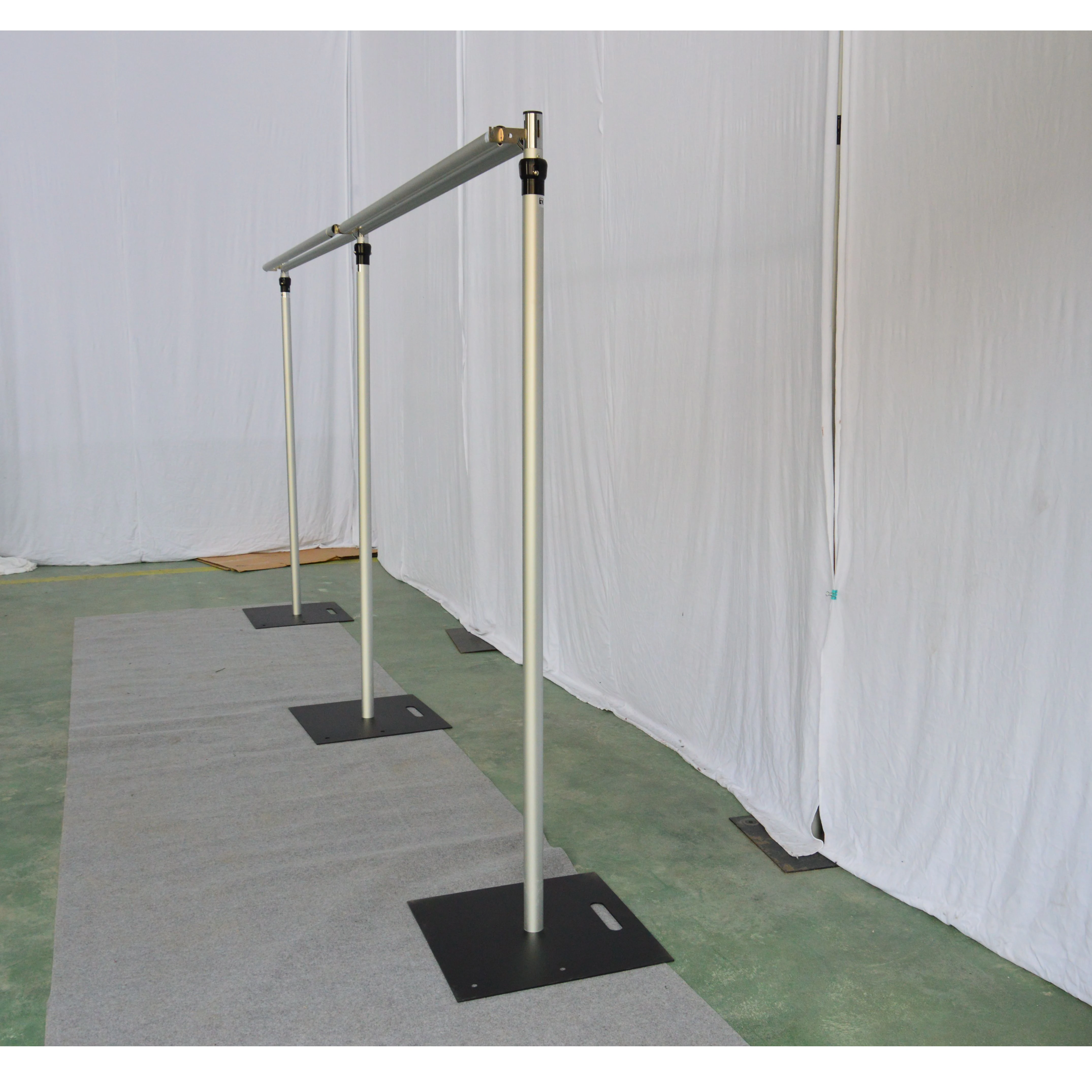 
Aluminum pipe and drape with double curtain rod for hotel wedding backdrop 