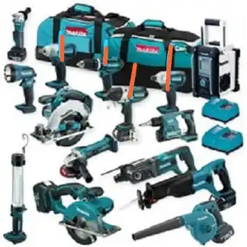 
Makitas Wholesale Lxt1500 18v Combo Kit/ Makitas Complete Set 15 Tools Plus 24 Months Warranty 