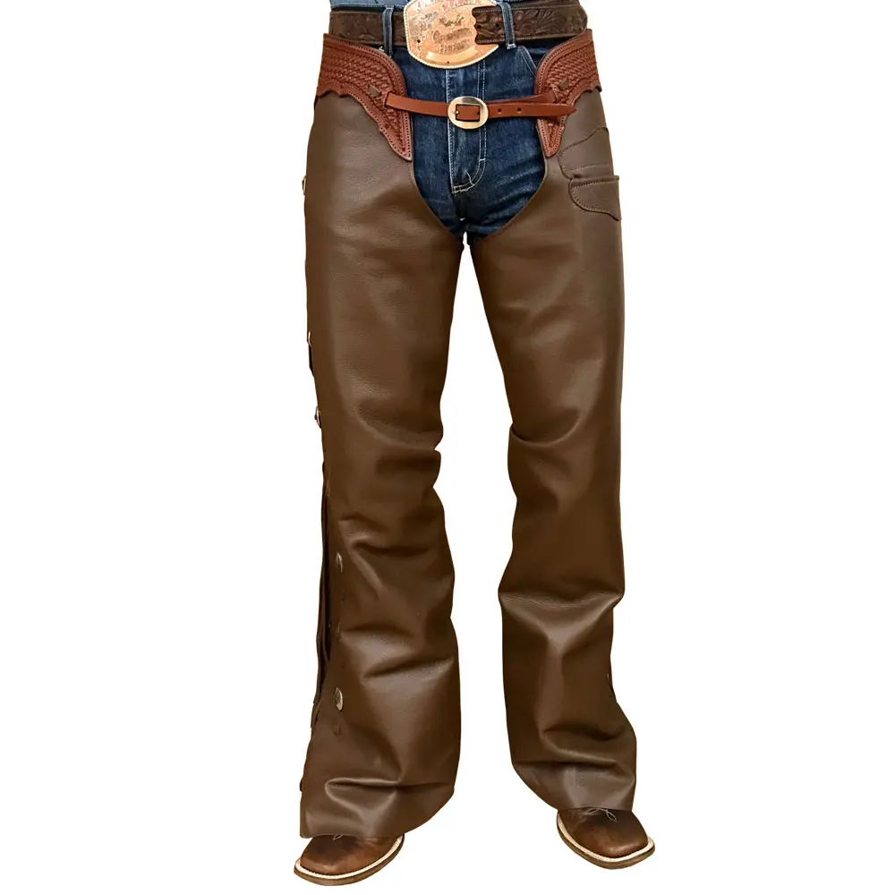 
Custom Horse Riding Adults Half Chaps with Full Grain Cowhide Leather 