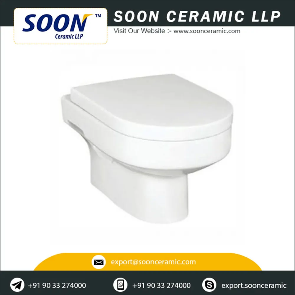 Good Quality Wall Hung Closet Western Toilet Wall Hung Closet for Bathroom Sanitary Wear Bulk Supply