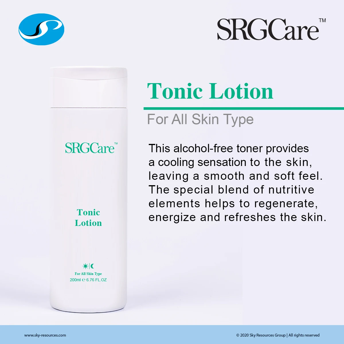 Award Winning Tonic Lotion Facial Toner No Alcohol	with Moisturizing Hydrating and Soothing effect	for sensitive skin