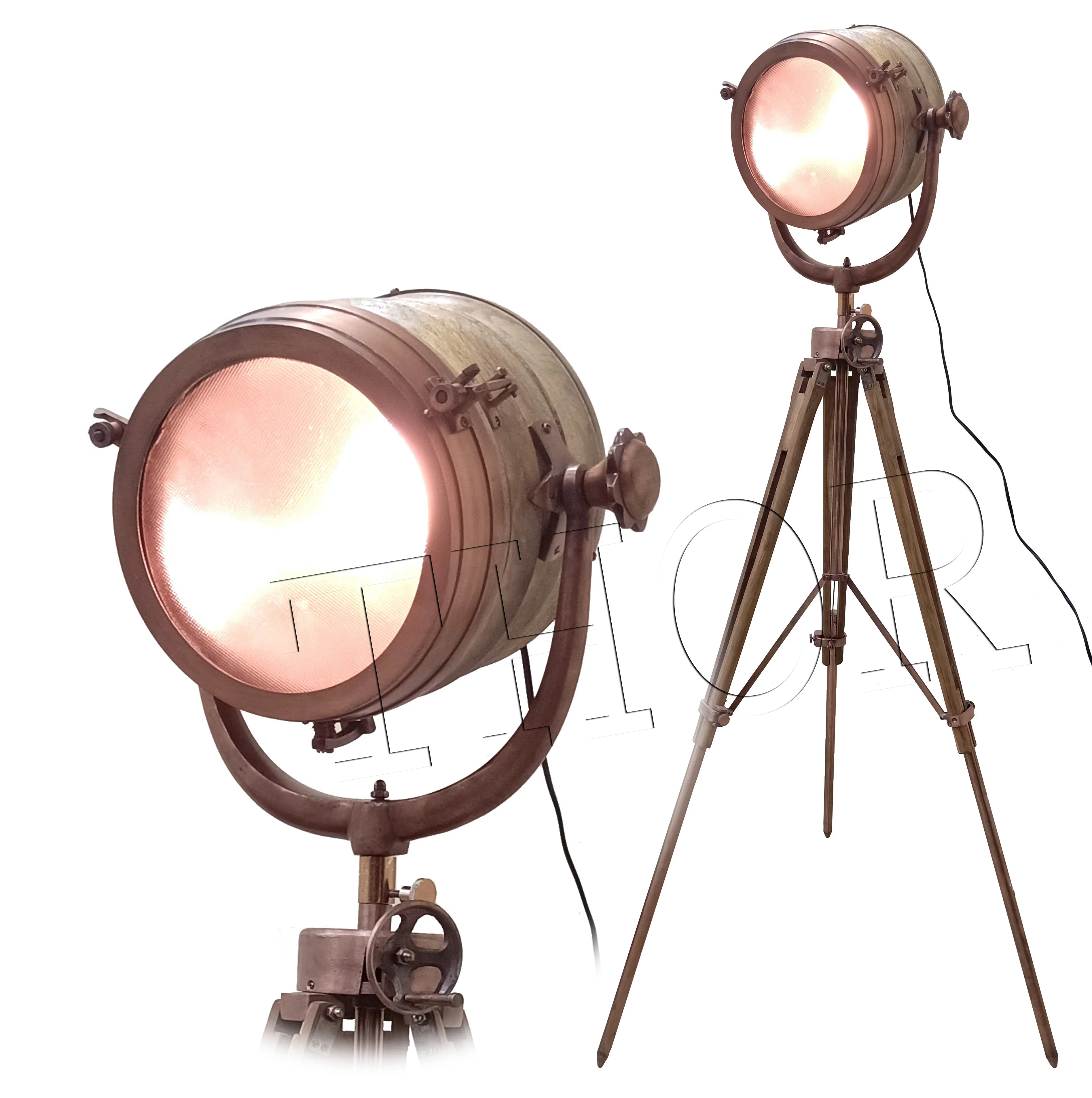 Stage Searchlight Wooden Tripod Studio Spot lamp Wooden Stand Floor Lamp Bedroom & Living Room Home And Office Decor