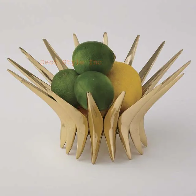 brass bowl metal gold fruit bowls