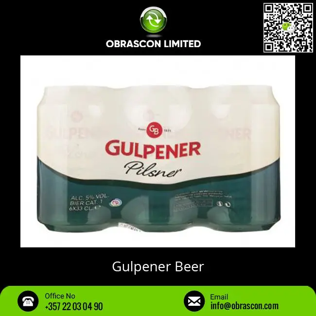 100% Quality Taste Tinned Packaged Gulpener Beer with 5% Alcohol