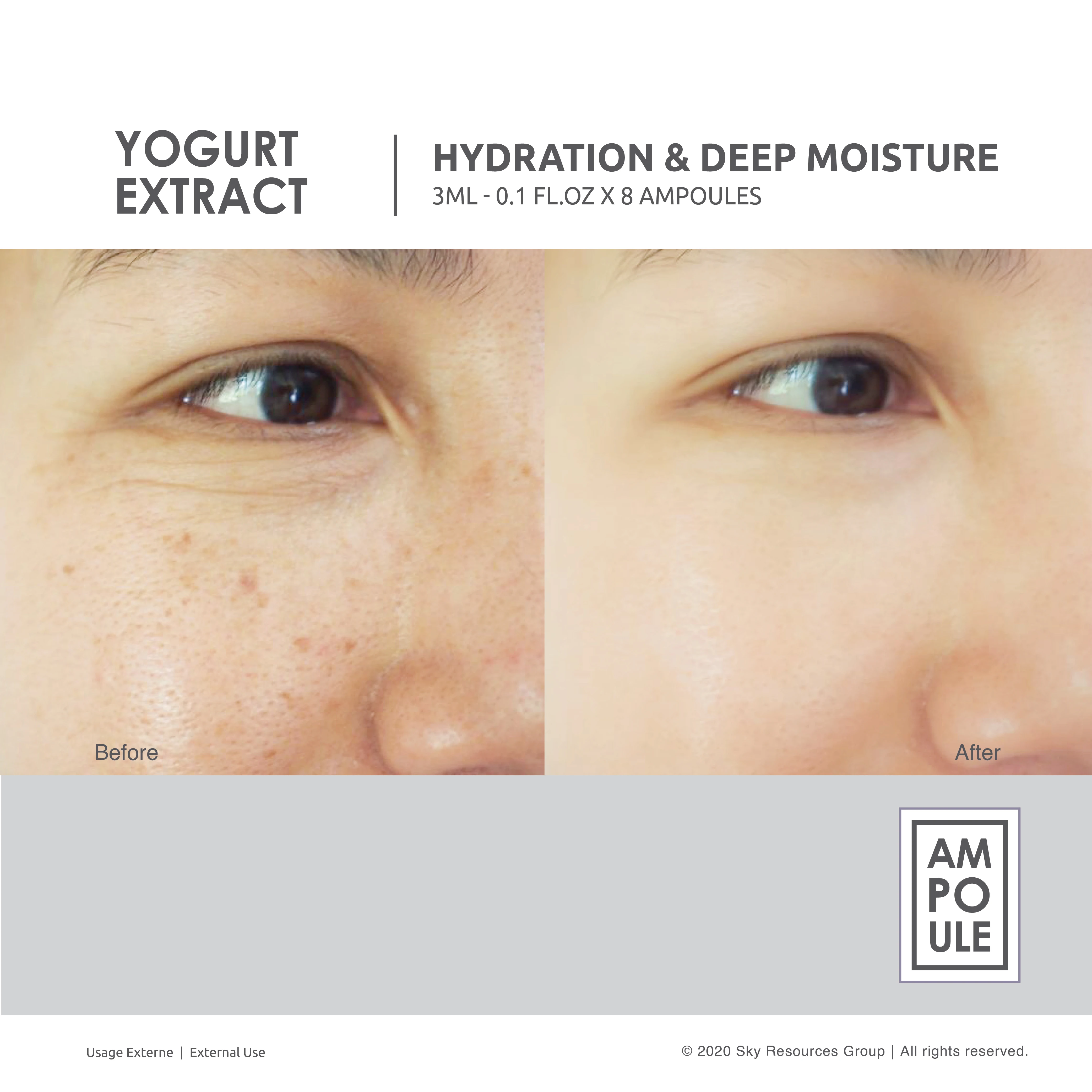 Instant Moisturizing Nourishing Skin Smoothing Glowing	Night Repair Aqua Yoghurt Serum Ampoule Moisturizer perfect for dry skin