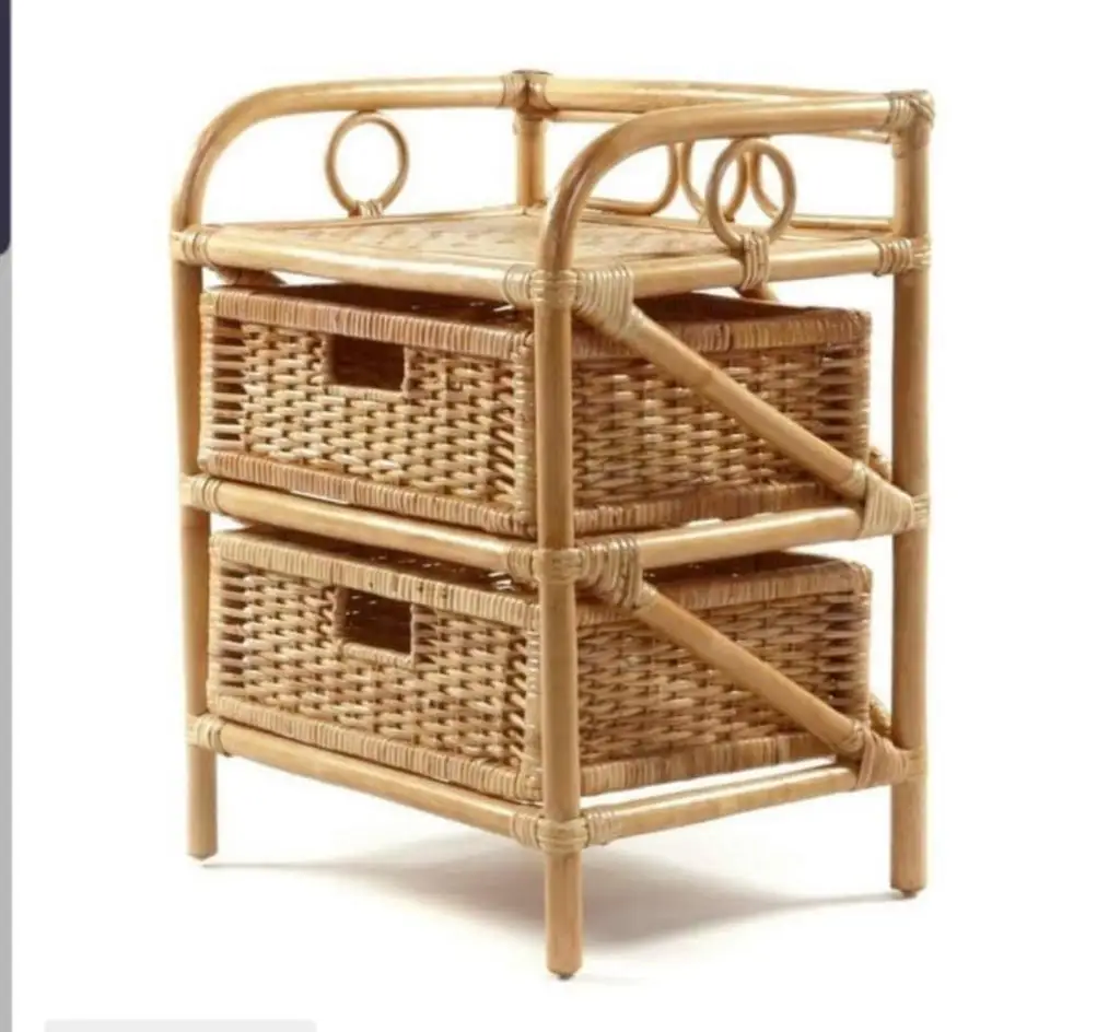 Мебель для дома хранения, деревянный шкаф с ротанг/плетеные/срочная соломы корзины, ящики шкафа